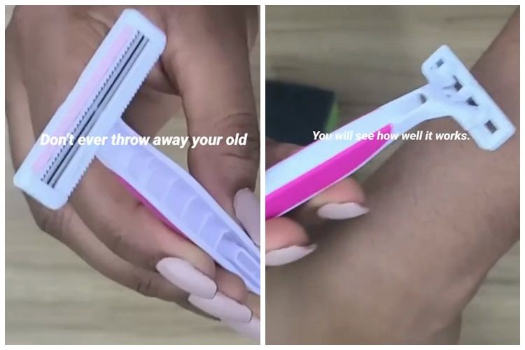 Bukan digosok kardus atau ikat pinggang, ini cara ampuh menajamkan pisau cukur pakai 1 alat&nbsp;dapur