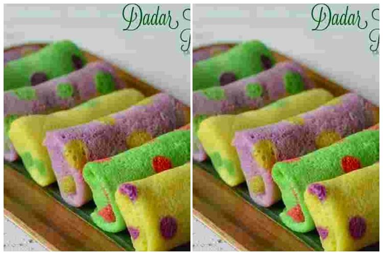 Cara membuat dadar gulung polkadot, lembut dan cocok untuk&nbsp;dijual