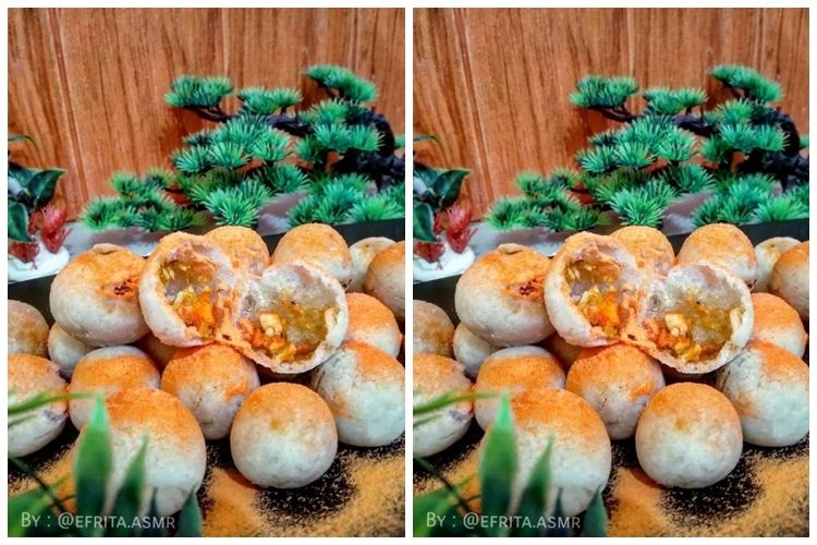 Resep cimol isi telur pedas, jajanan enak cocok dimakan saat&nbsp;bersantai