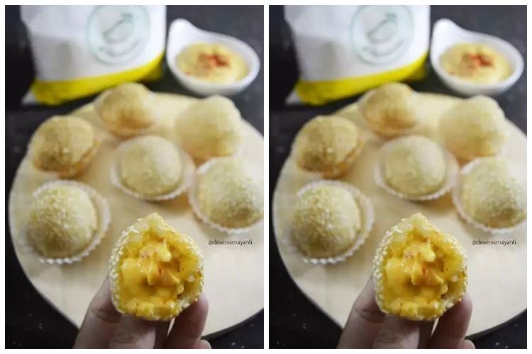 Resep onde-onde isi telur asin, enak, gurih, dan bikin&nbsp;nagih