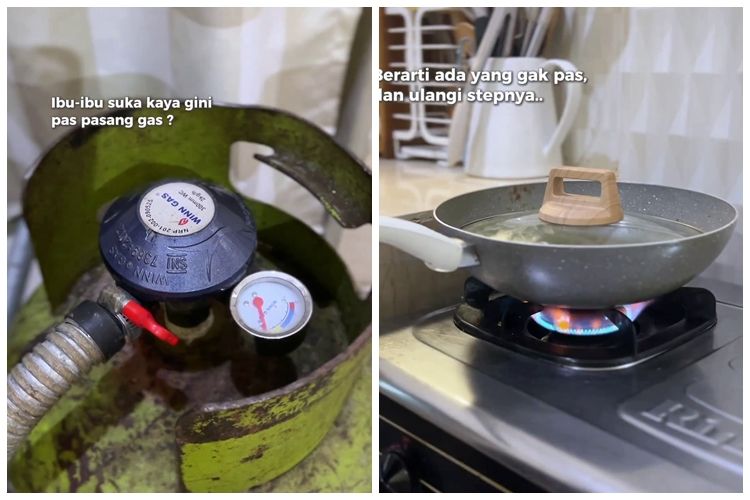 Bukan diselipi sandal karet, begini trik atasi tabung gas berdesis dan bocor pakai 1 barang&nbsp;bekas