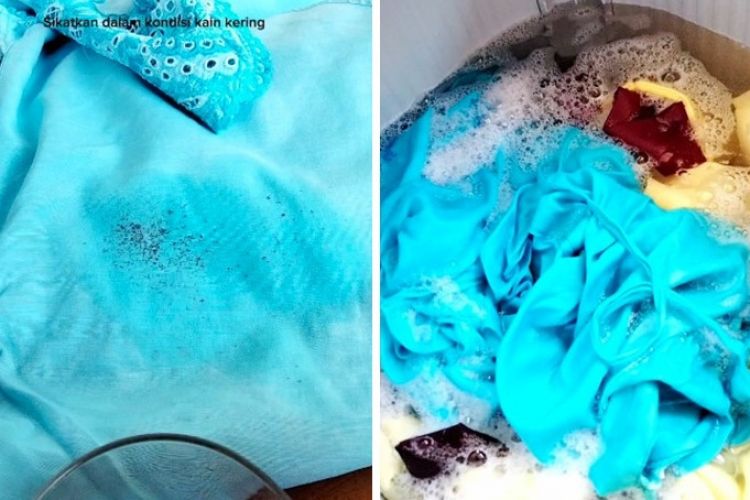 Tanpa direndam sitrun, ini trik hilangkan noda bintik hitam di pakaian cukup tambah 1 bahan&nbsp;dapur