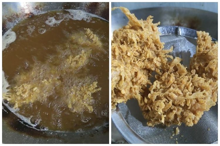 Tak diberi tepung beras, trik pria goreng ayam ala KFC ini adonannya keriting dan renyah hingga 12&nbsp;jam