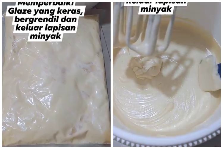 Bukan dimasak ulang, ini cara atasi glaze menggumpal dan bergerindil agar lembut pakai 1 bahan&nbsp;dapur