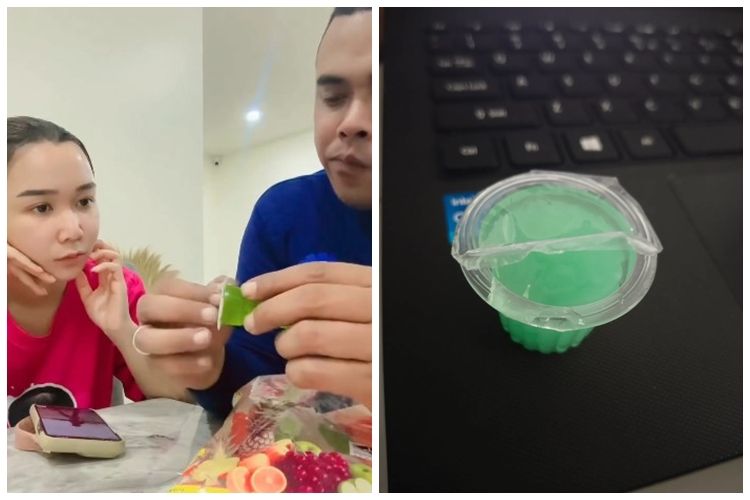Bukan langsung disobek dengan tangan, ternyata begini cara gampang buka plastik tutup kemasan&nbsp;jelly
