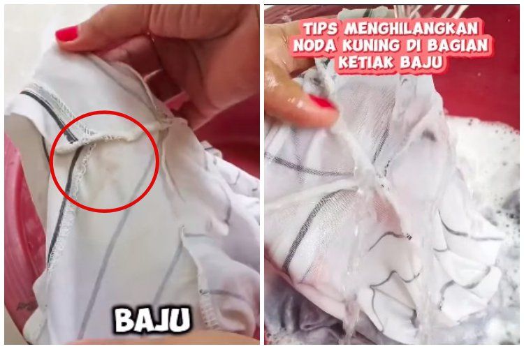 Tanpa pemutih, ini cara ampuh hilangkan noda kuning di ketiak baju cuma andalkan 1 bahan&nbsp;dapur