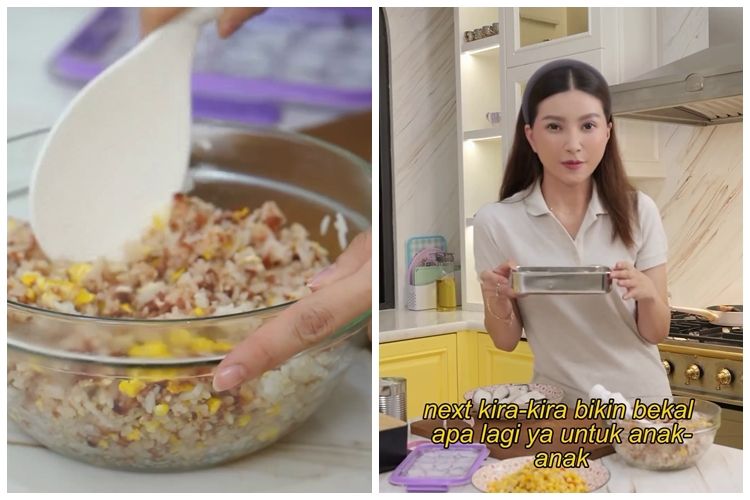 Jadi menu kesukaan Betrand Peto, intip cara Sarwendah masak nasi&nbsp;goreng