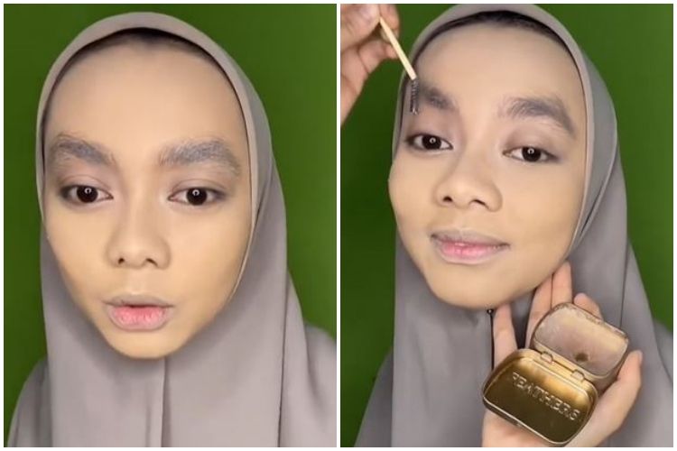 Cara rapikan alis tebal & panjang tanpa cukur cuma andalkan trik makeup khusus, hasilnya auto&nbsp;simetris