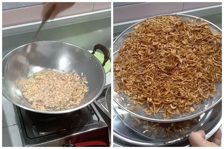 Hemat minyak banyak, ini cara bikin bawang goreng renyah hingga 2 minggu meski tanpa&nbsp;tepung